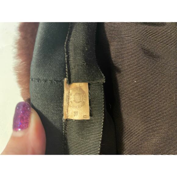 Vintage Styled by Coralie Mink Fur Pillbox Hat in EUC - Picture 3 of 3